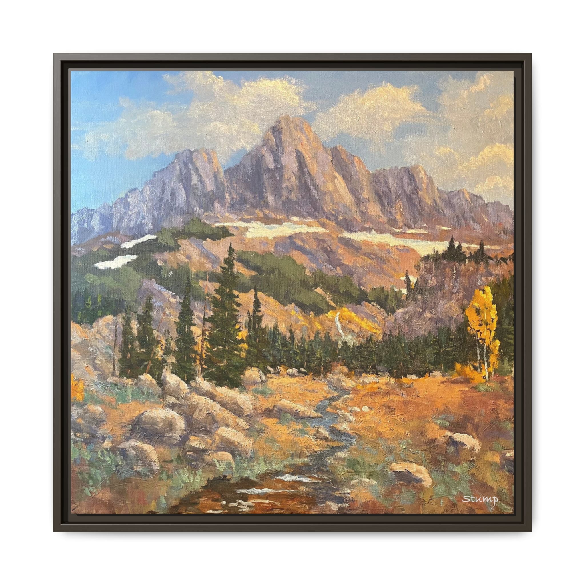 Grand Tetons from the Idaho Side Floater Framed Canvas Print