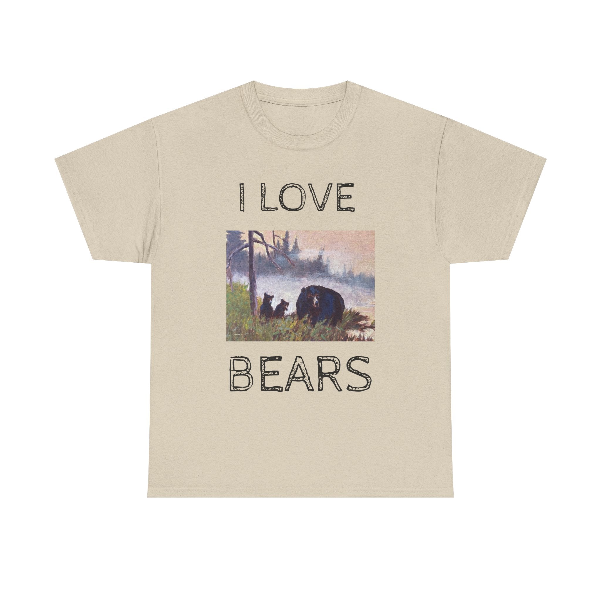 I Love Bears T-Shirt | Vintage Bear Art Nature Wildlife Tee