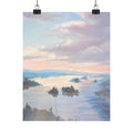 Misty Lake Sunrise Painting Fine Art Landscape Print