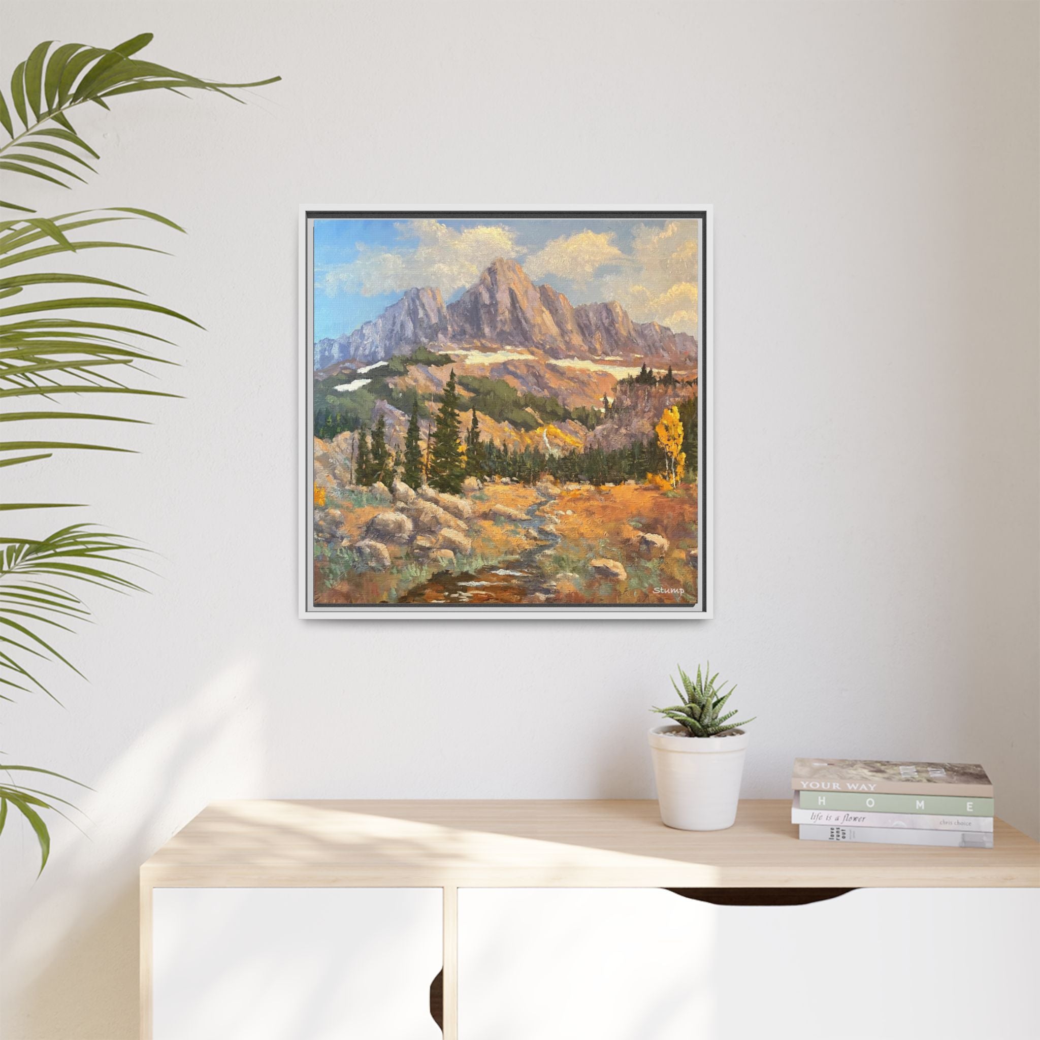 Grand Tetons from the Idaho Side Floater Framed Canvas Print