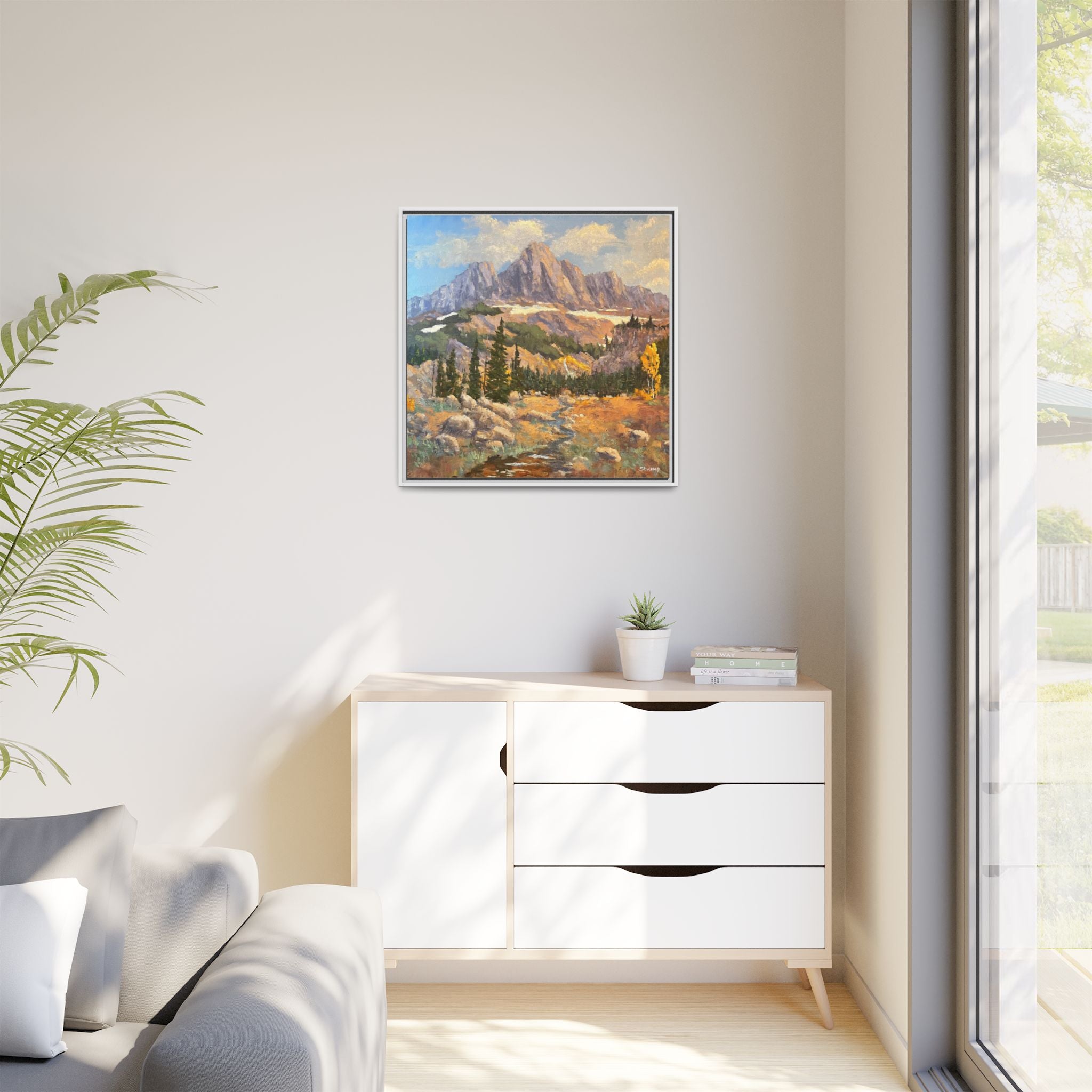 Grand Tetons from the Idaho Side Floater Framed Canvas Print