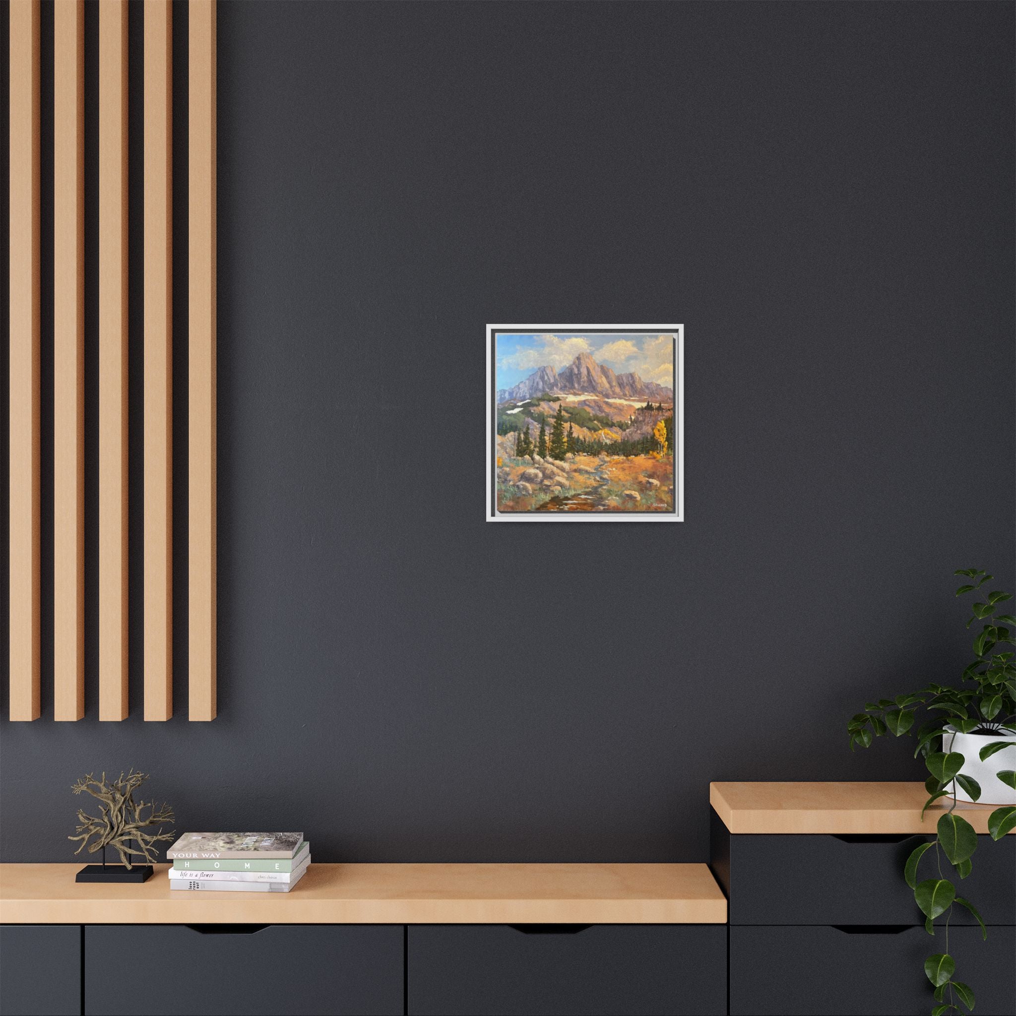 Grand Tetons from the Idaho Side Floater Framed Canvas Print