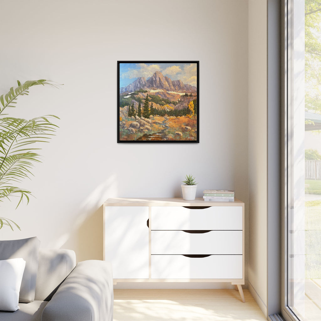 Grand Tetons from the Idaho Side Floater Framed Canvas Print