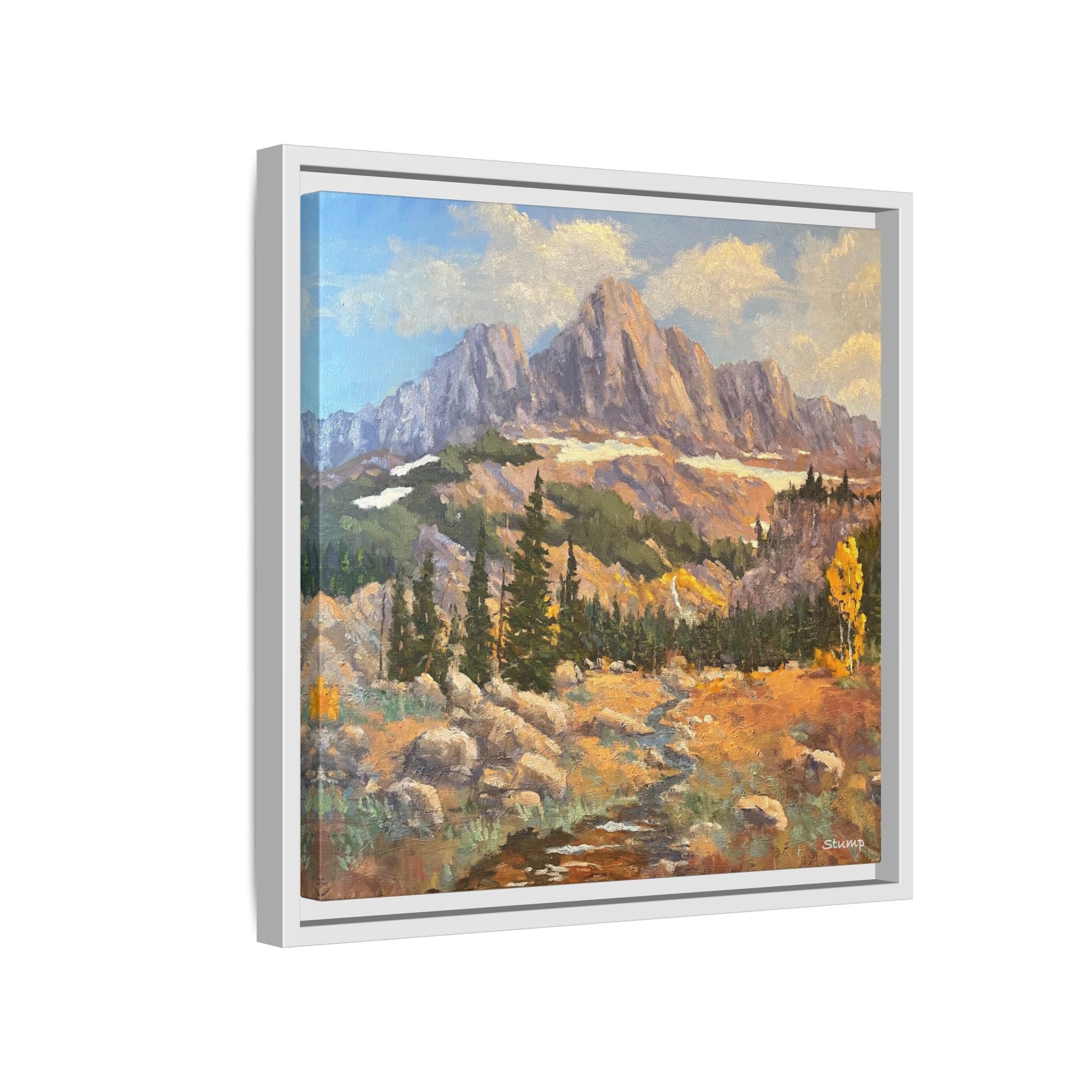 Grand Tetons from the Idaho Side Floater Framed Canvas Print
