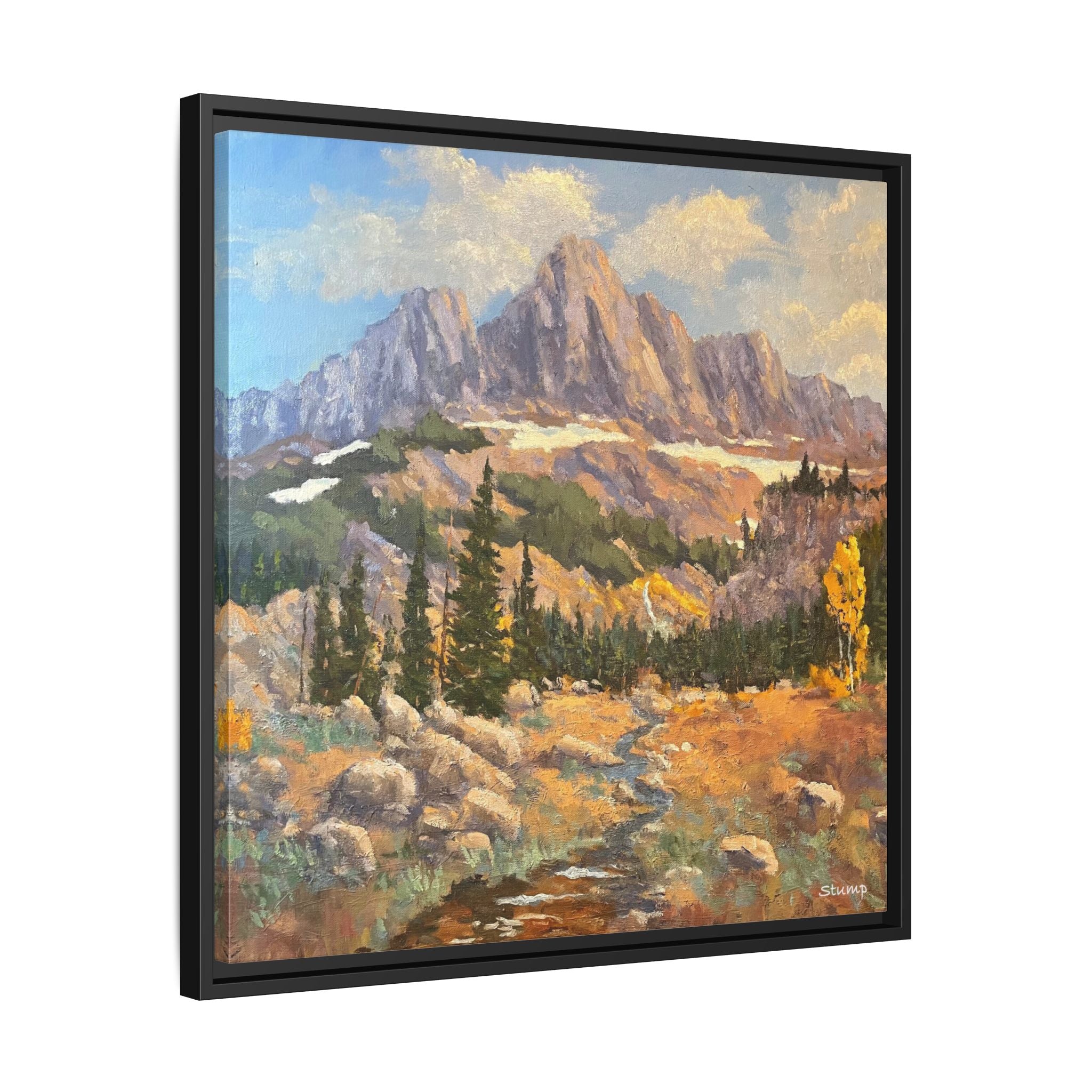 Grand Tetons from the Idaho Side Floater Framed Canvas Print
