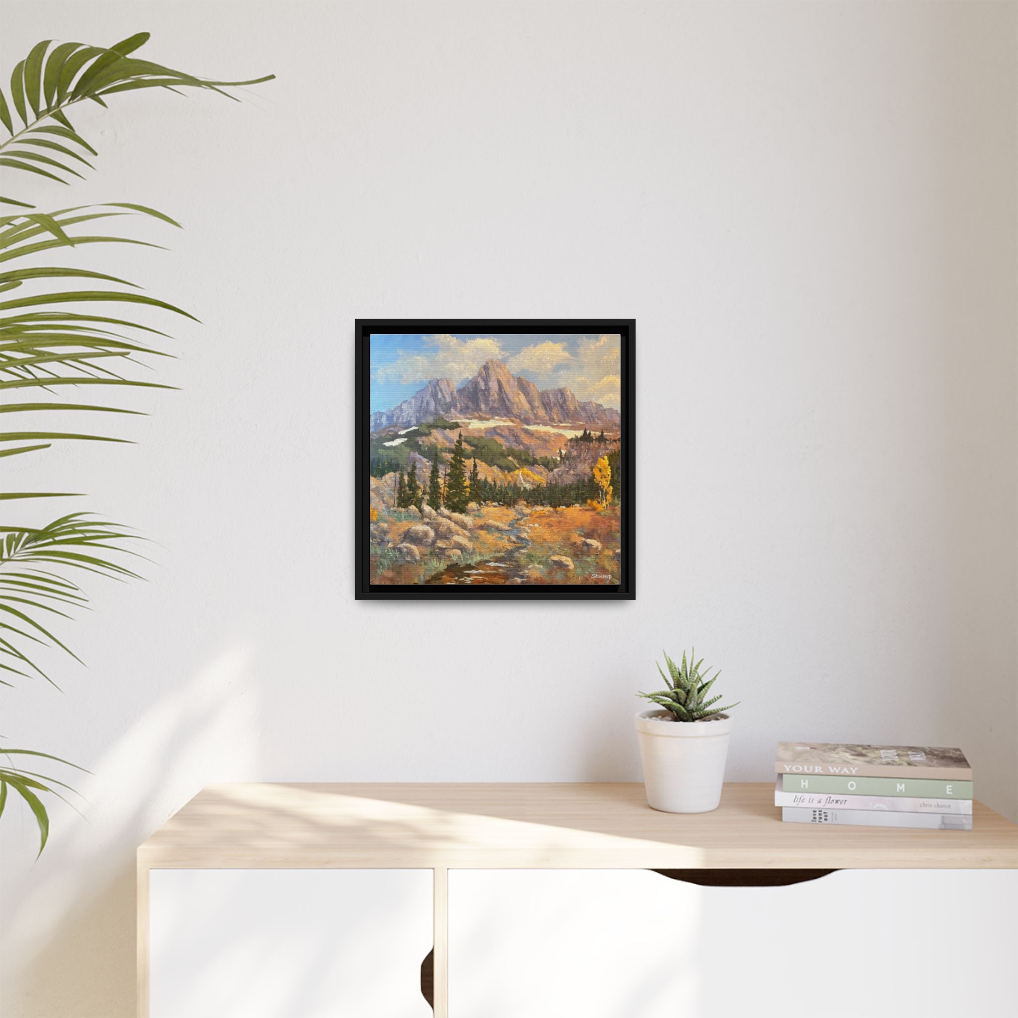 Grand Tetons from the Idaho Side Floater Framed Canvas Print