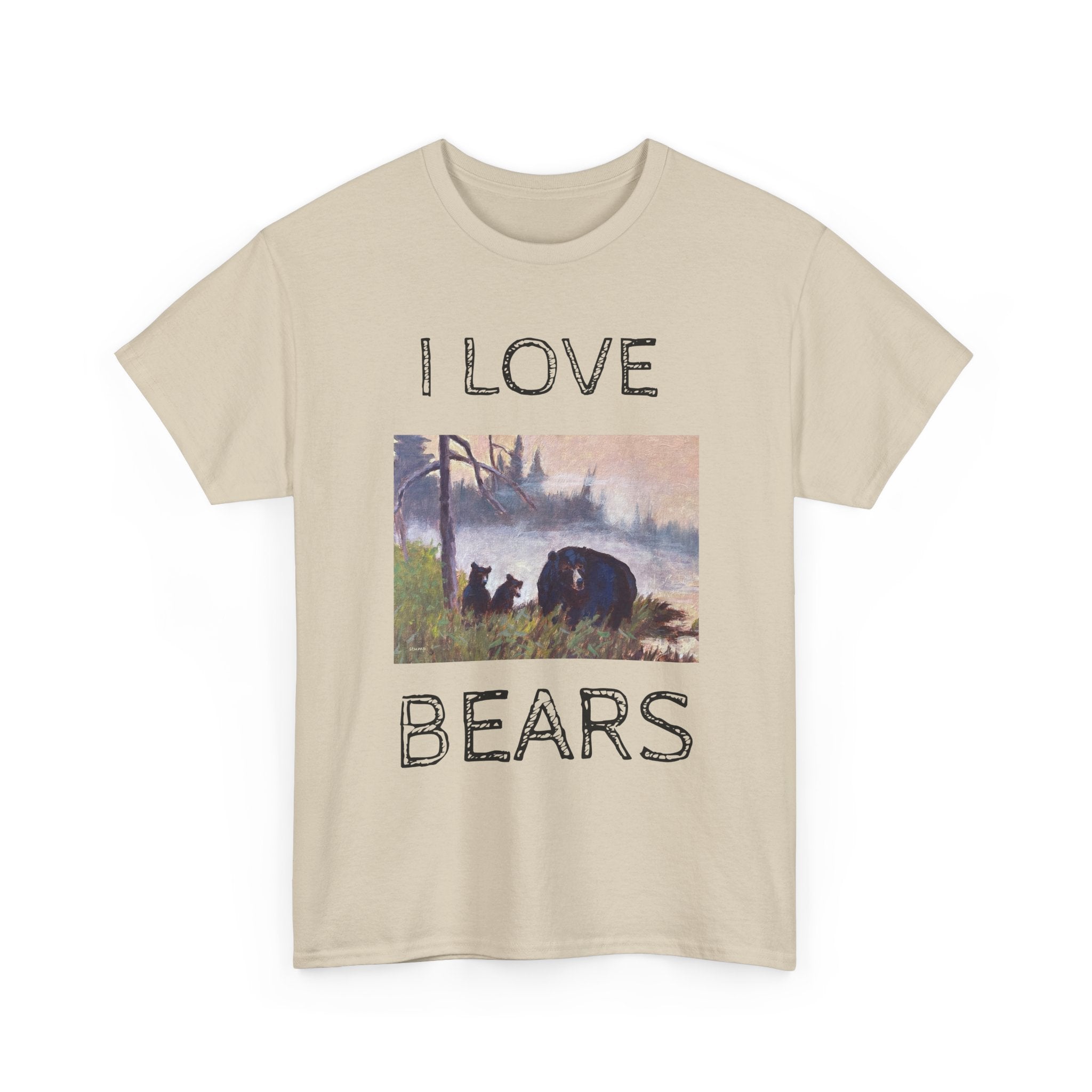 I Love Bears T-Shirt | Vintage Bear Art Nature Wildlife Tee