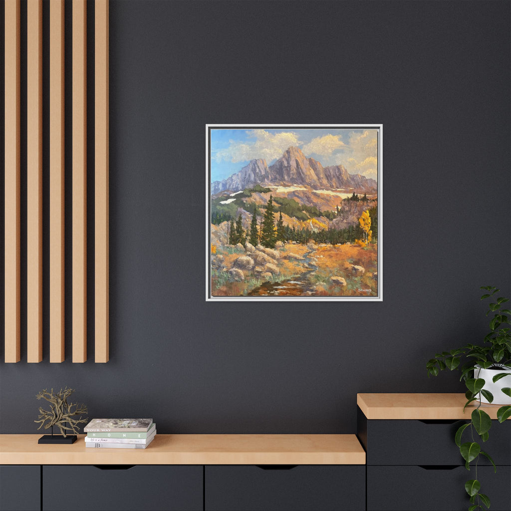 Grand Tetons from the Idaho Side Floater Framed Canvas Print