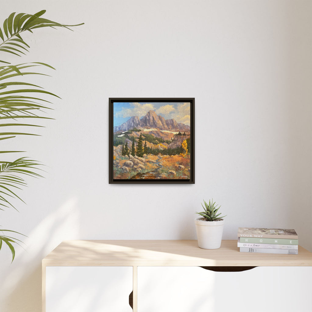 Grand Tetons from the Idaho Side Floater Framed Canvas Print