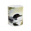 Common Loon Mug | Wildlife Watercolor, Lake Bird Art