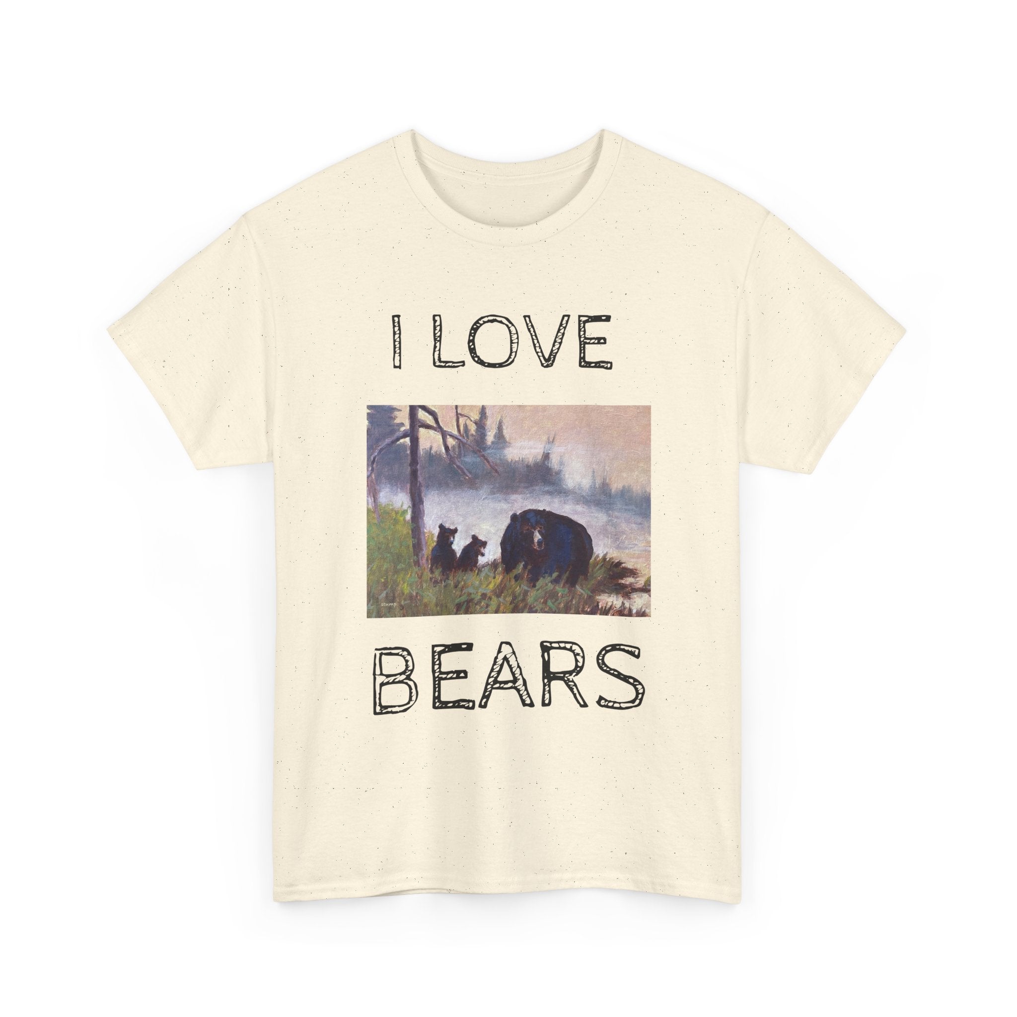 I Love Bears T-Shirt | Vintage Bear Art Nature Wildlife Tee
