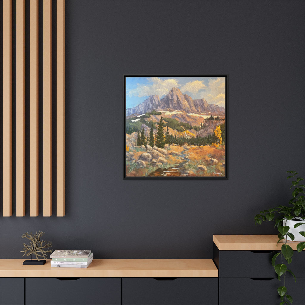 Grand Tetons from the Idaho Side Floater Framed Canvas Print