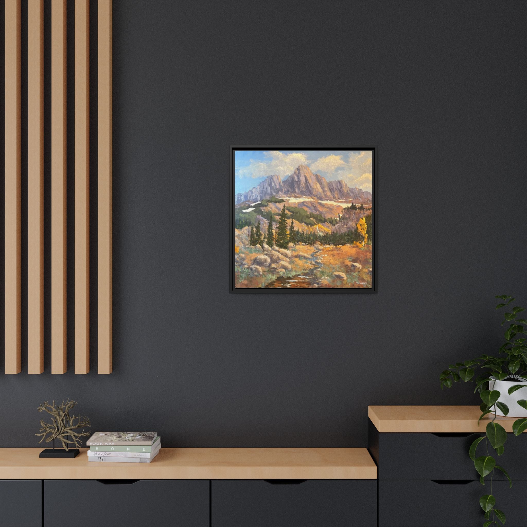 Grand Tetons from the Idaho Side Floater Framed Canvas Print