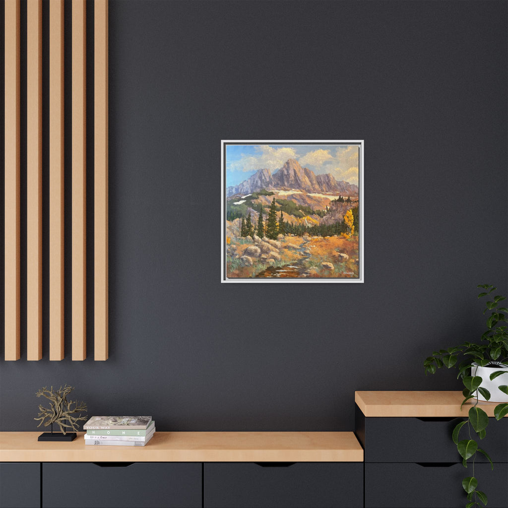 Grand Tetons from the Idaho Side Floater Framed Canvas Print