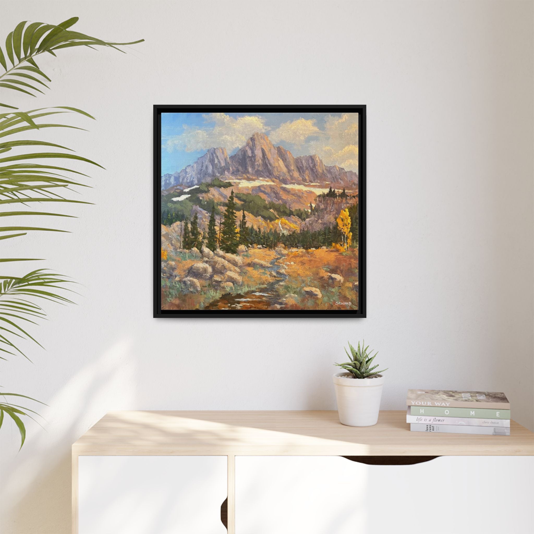 Grand Tetons from the Idaho Side Floater Framed Canvas Print