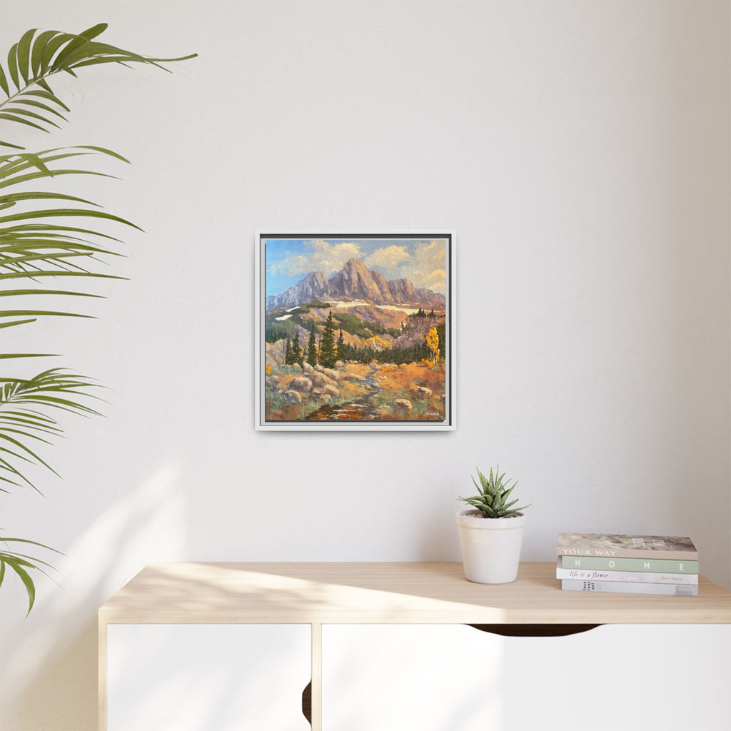 Grand Tetons from the Idaho Side Floater Framed Canvas Print