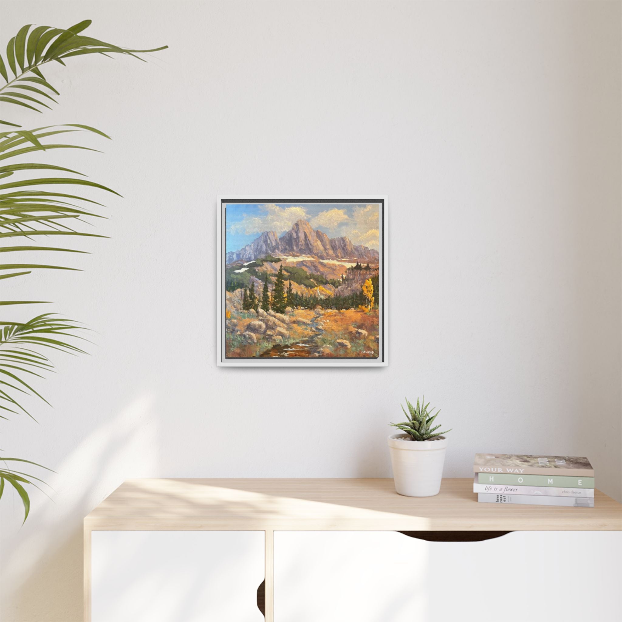 Grand Tetons from the Idaho Side Floater Framed Canvas Print